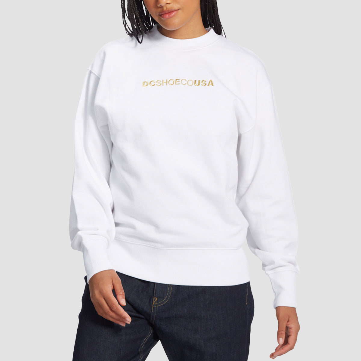 DC Effortless Crew Sweat White - Womens