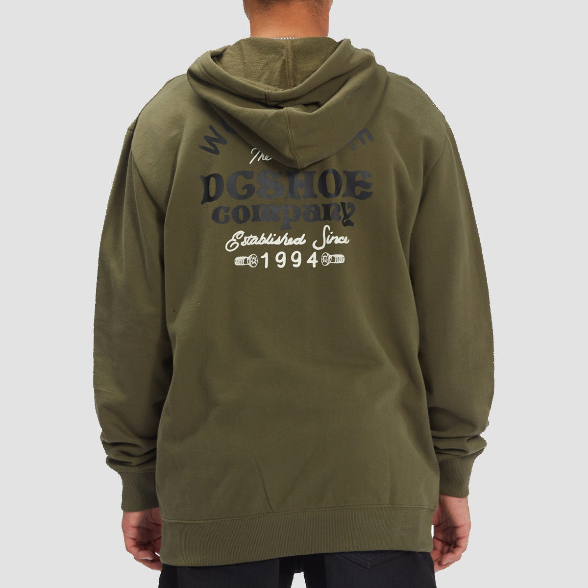 DC Higher Rank Zip Hoodie Ivy Green