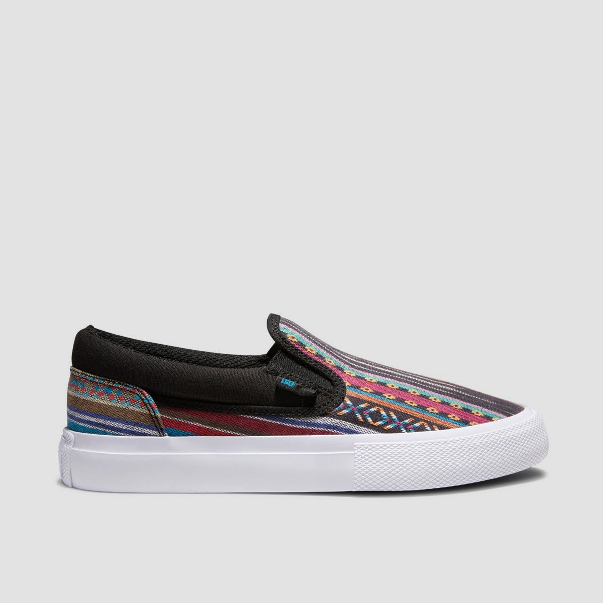 DC Manual TXSE Slip-On Shoes - Black/Stripe - Womens