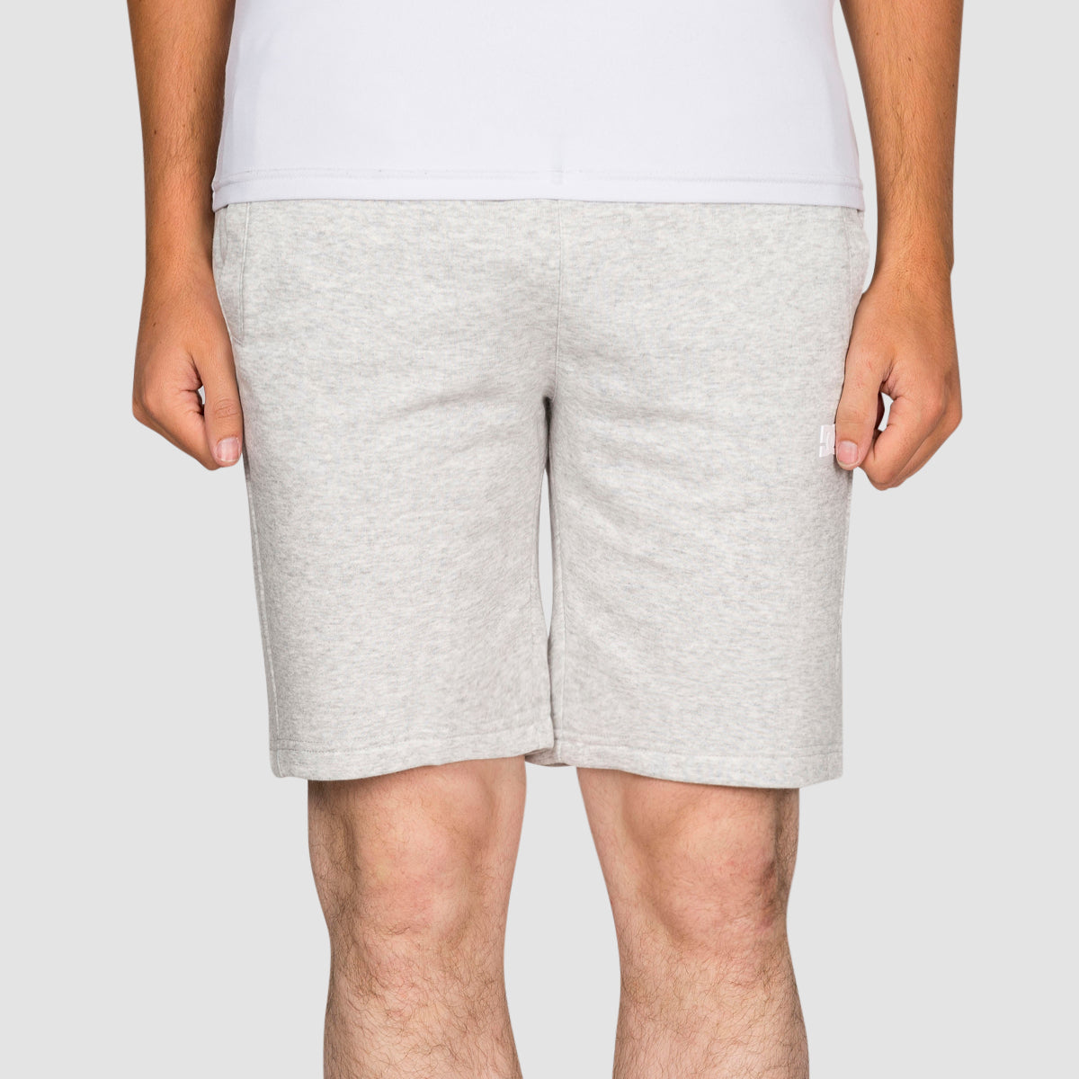 DC Rebel Sweat Shorts Light Grey Heather