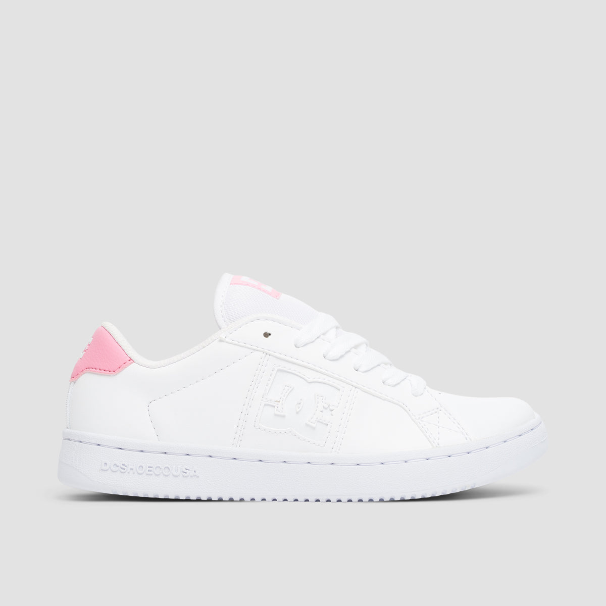 DC Striker Shoes - White/Pink/White - Womens