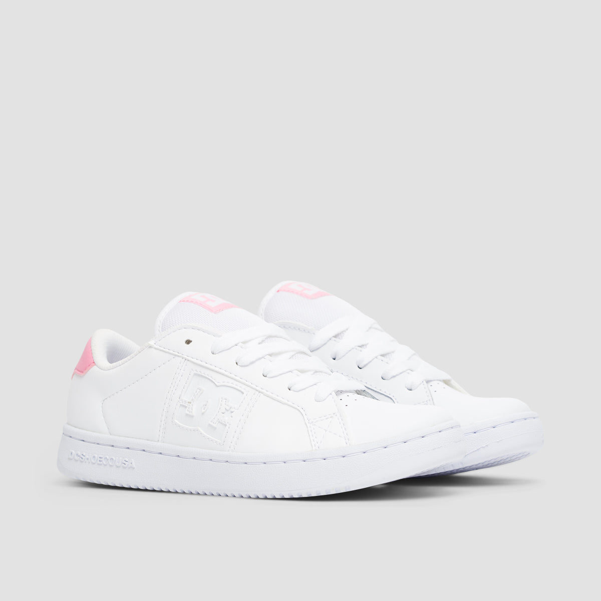 DC Striker Shoes - White/Pink/White - Womens