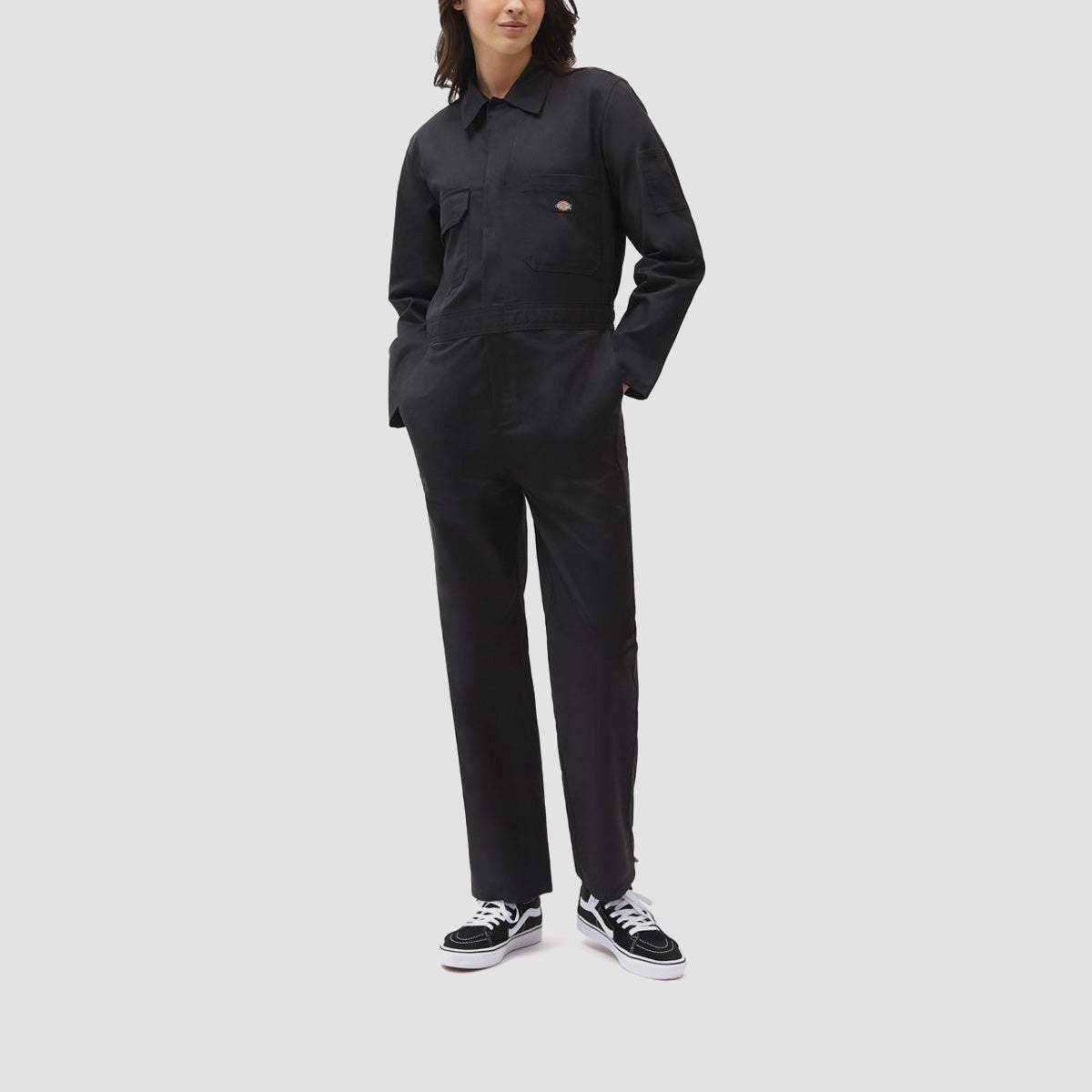 Dickies Haughton Longsleeve Overalls Black - Womens