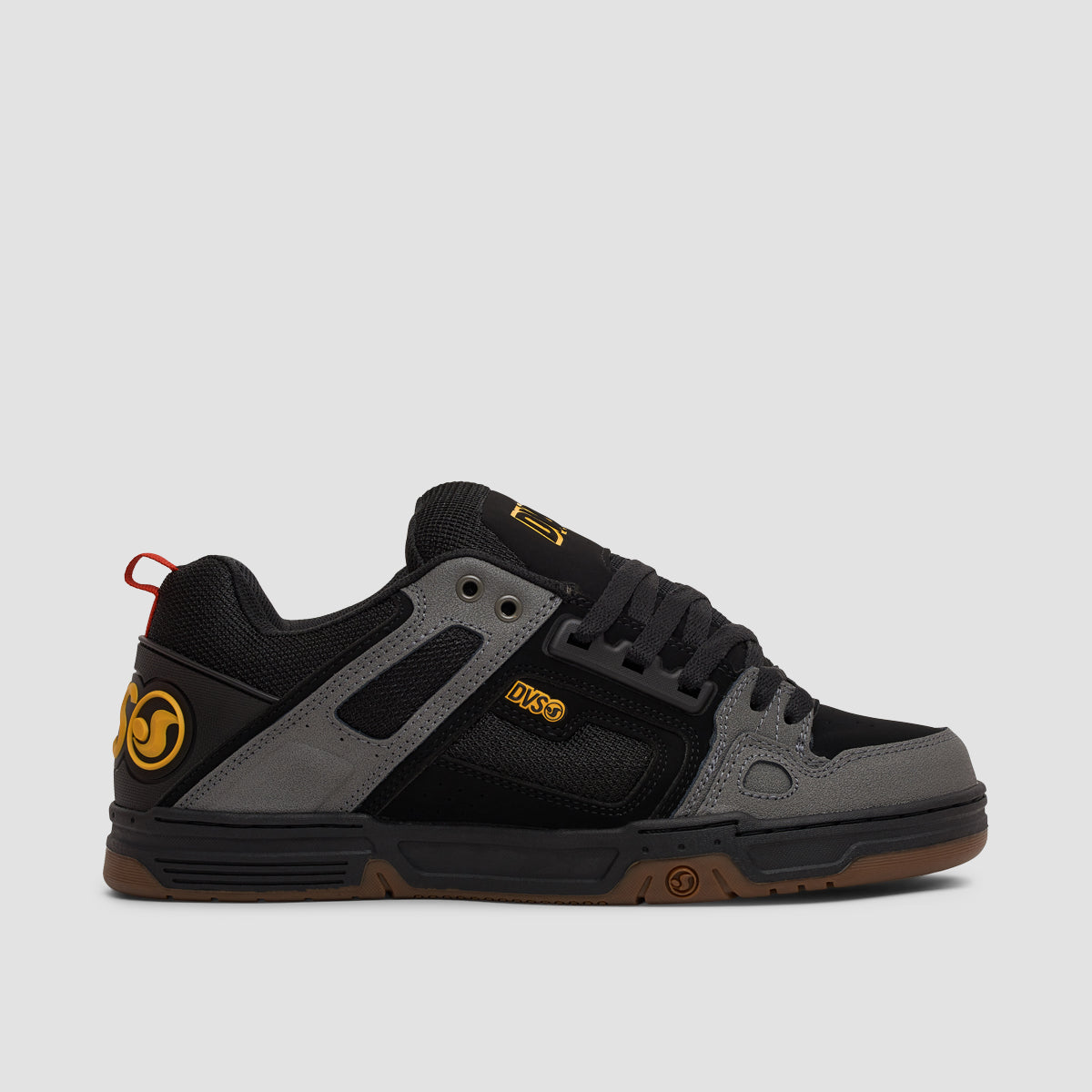 DVS Comanche Shoes - Black/Charcoal/Gum/Gold Fusion Nubuck