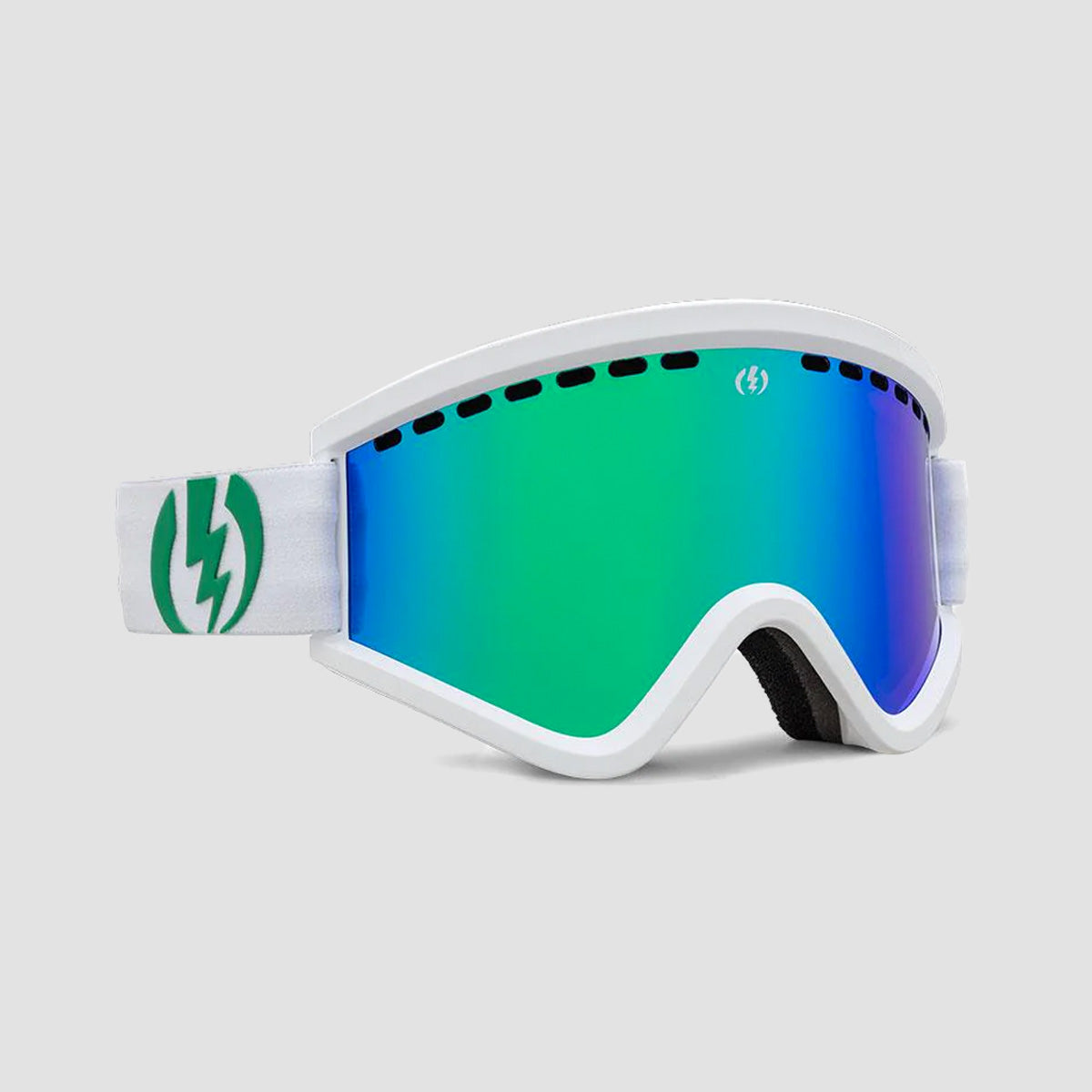 Electric EGV Snow Goggles Matte White/Green Chrome