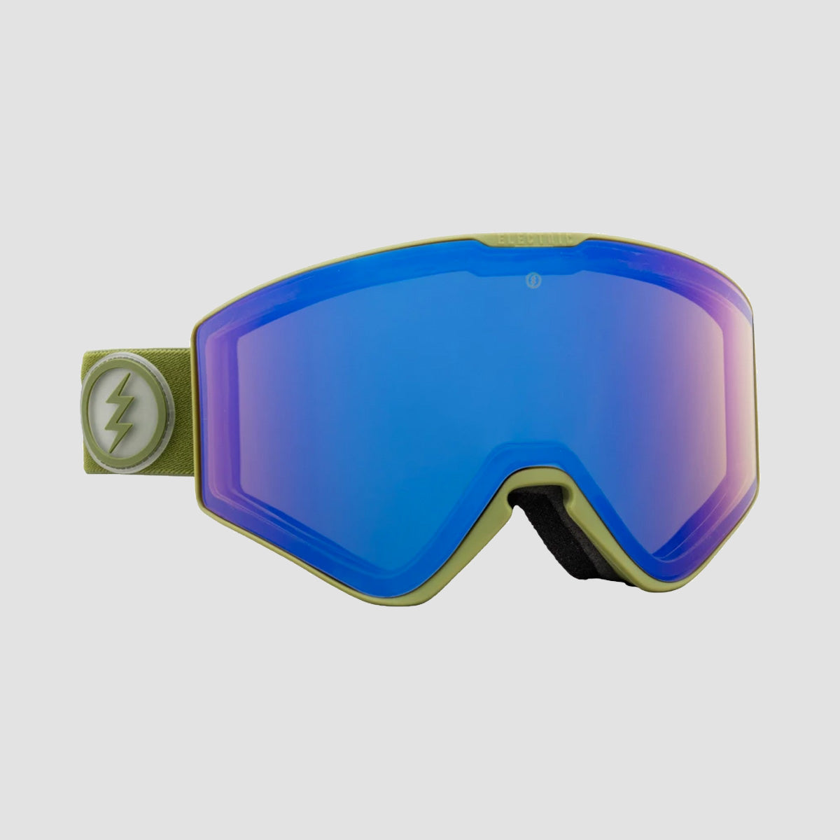 Electric Kleveland II Snow Goggles Army Drab/Blue Chrome With Bonus Lens