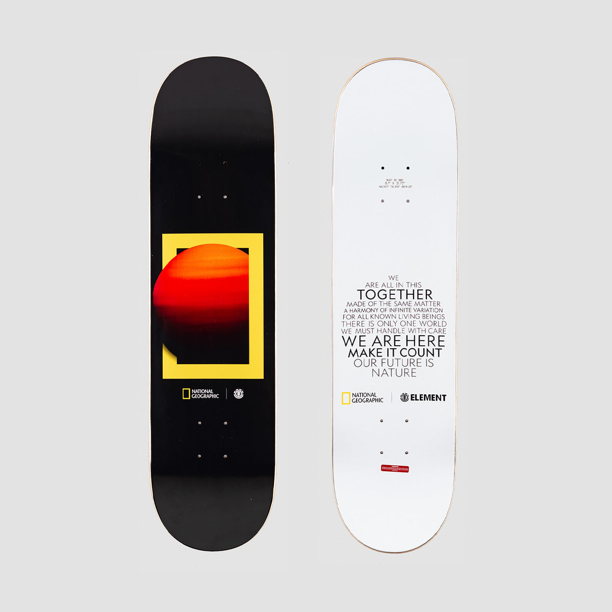 Element X National Geographic Sun Skateboard Deck - 8.1"