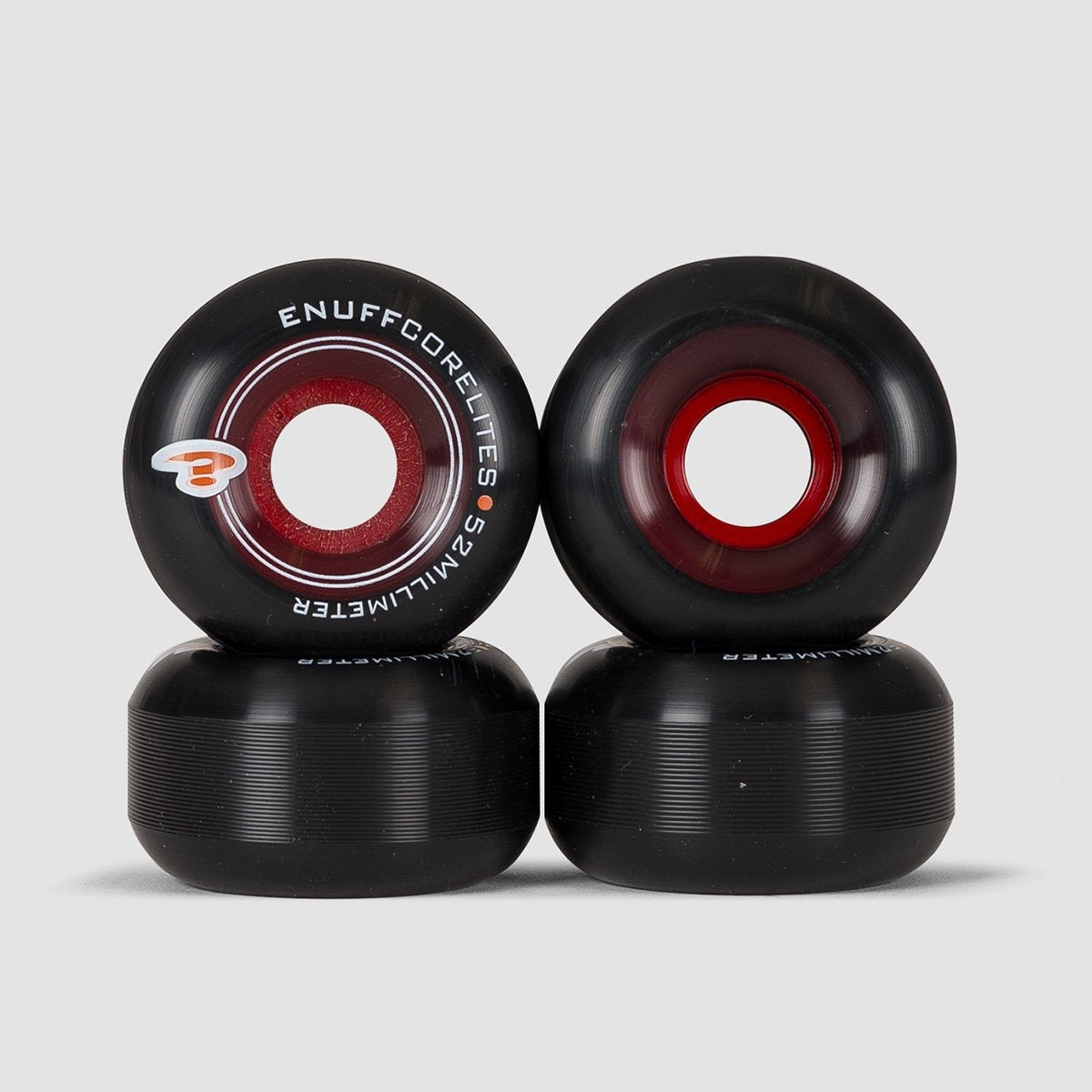 Enuff Corelites Wheels Black/Red 52mm - Skateboard