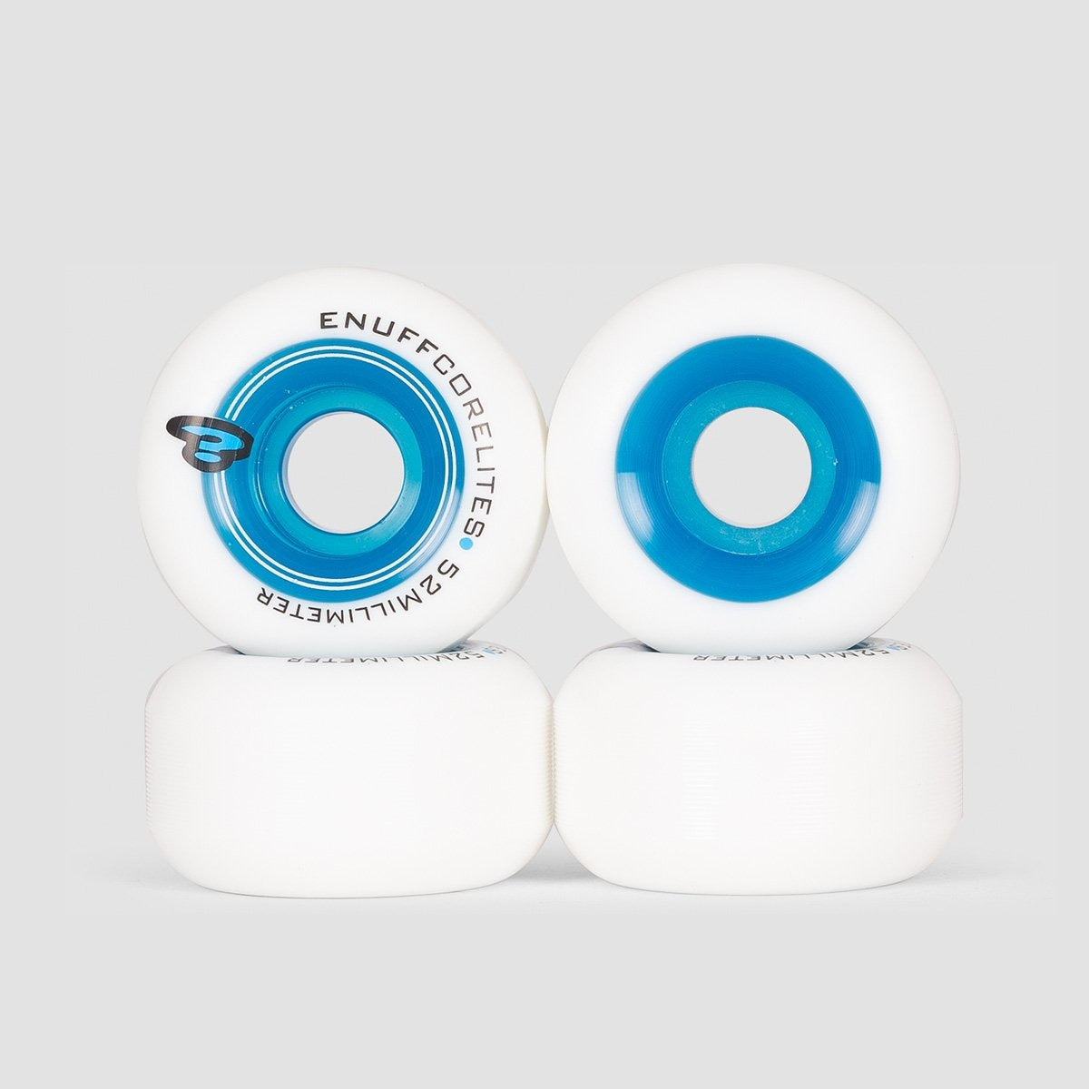 Enuff Corelites Wheels White/Blue 52mm - Skateboard