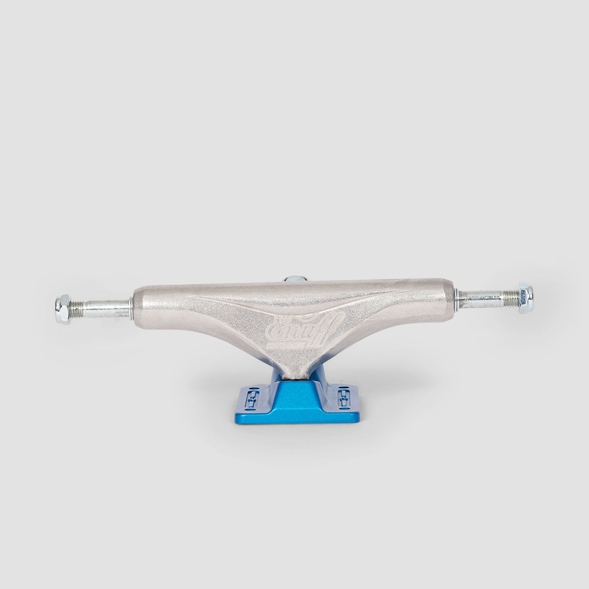 Enuff Decade Pro Satin 139 Skateboard Trucks 1 Pair Raw/Blue - 8"