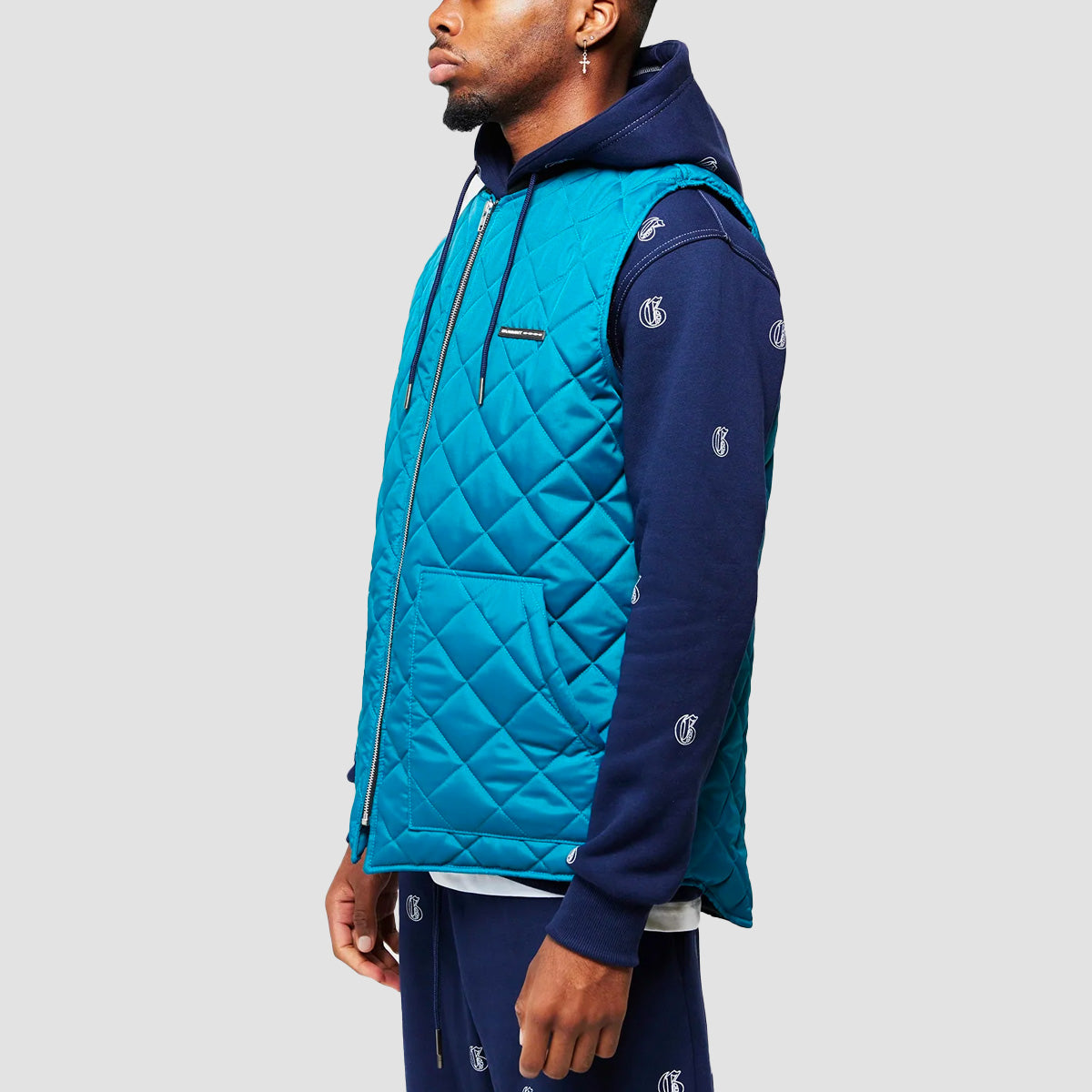 GVNMNT Padded Gilet Turqoise