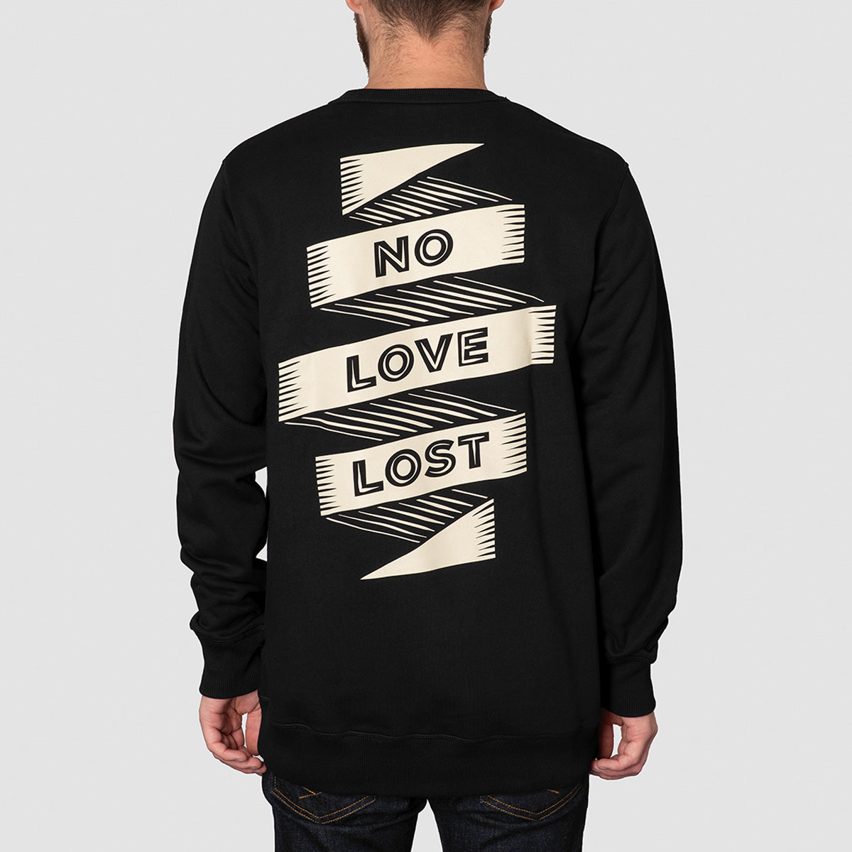 Heathen No Love Lost Crew Sweat Black