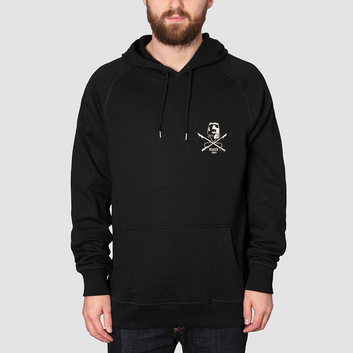 Heathen White Whale Pullover Hoodie Black
