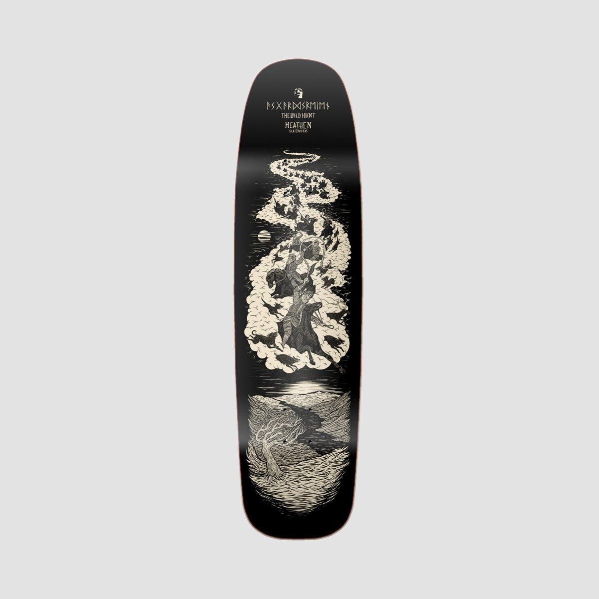 Heathen Wild Hunt On The Knuckle Skateboard Deck - 8.7"