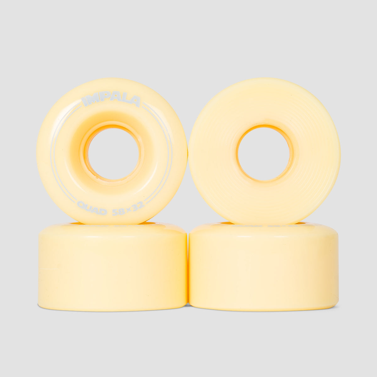 Impala Quad 82A Wheels x4 Pastel Yellow 58mm