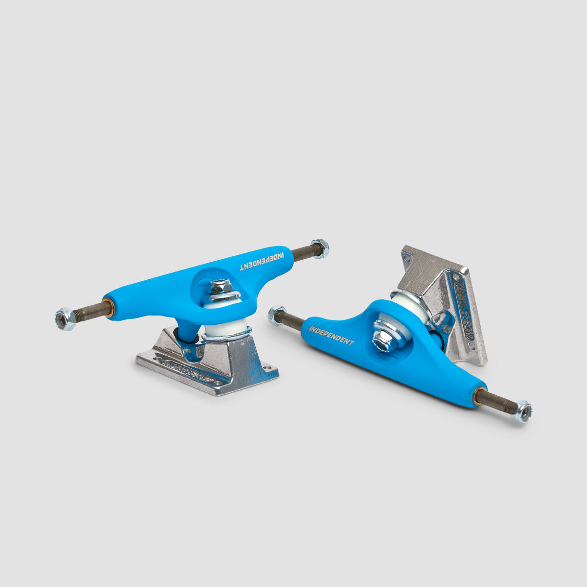 Independent Stage 11 129 BTG Speed Standard Skateboard Trucks 1 Pair Blue/Silver - 7.6"