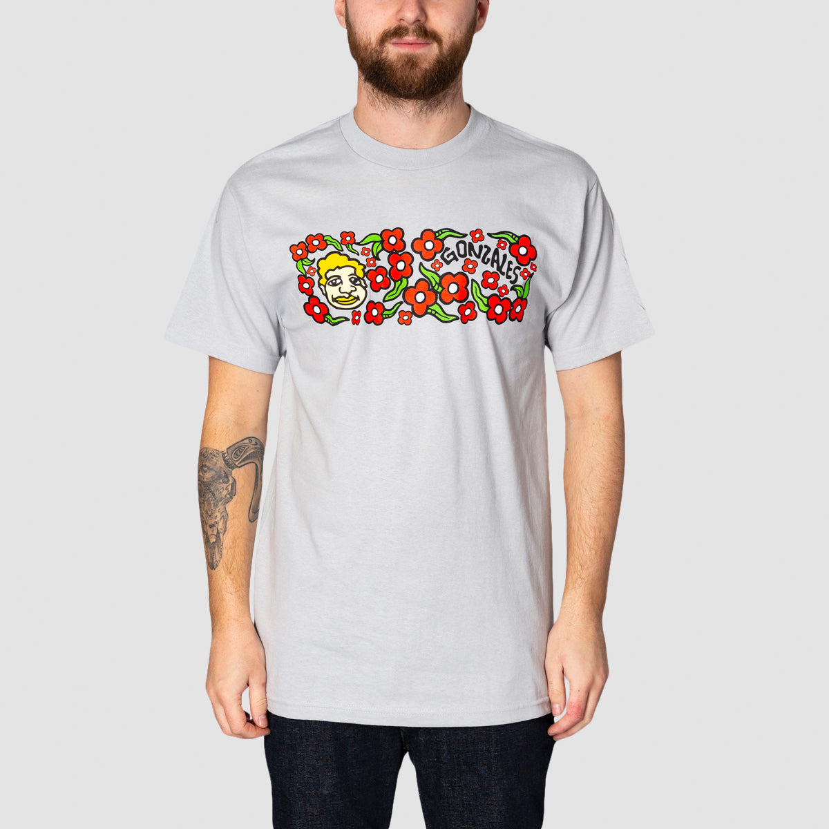 Krooked Sweatpants T-Shirt Sliver/Red