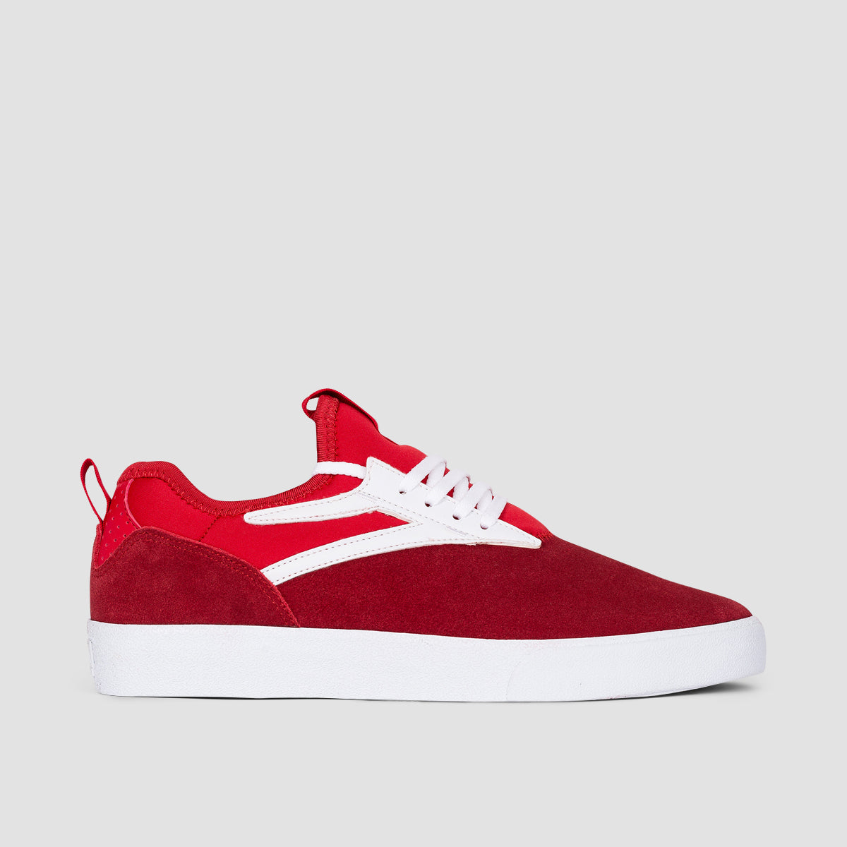 red lakai shoes