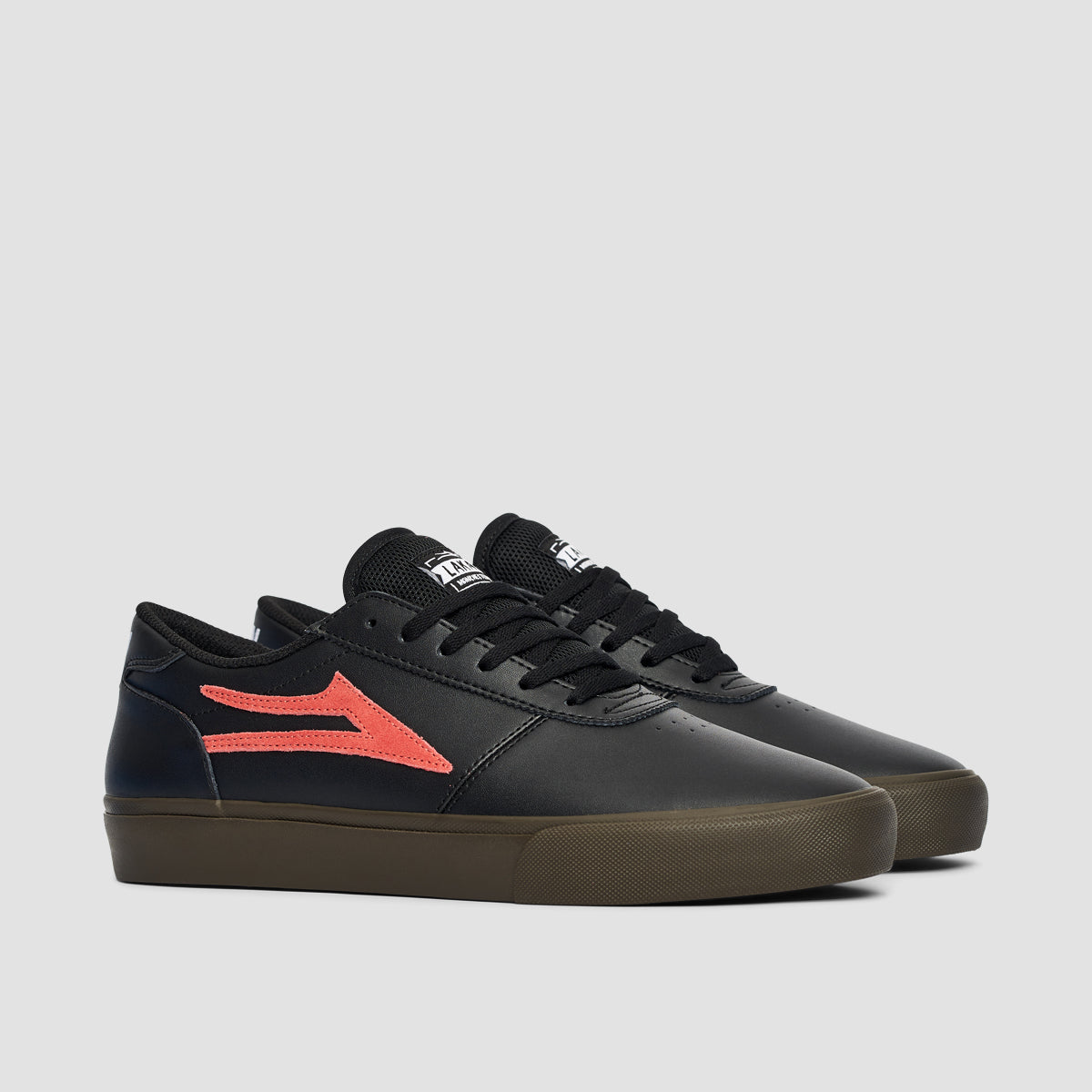 Lakai Manchester Shoes - Black/Dark Gum Leather