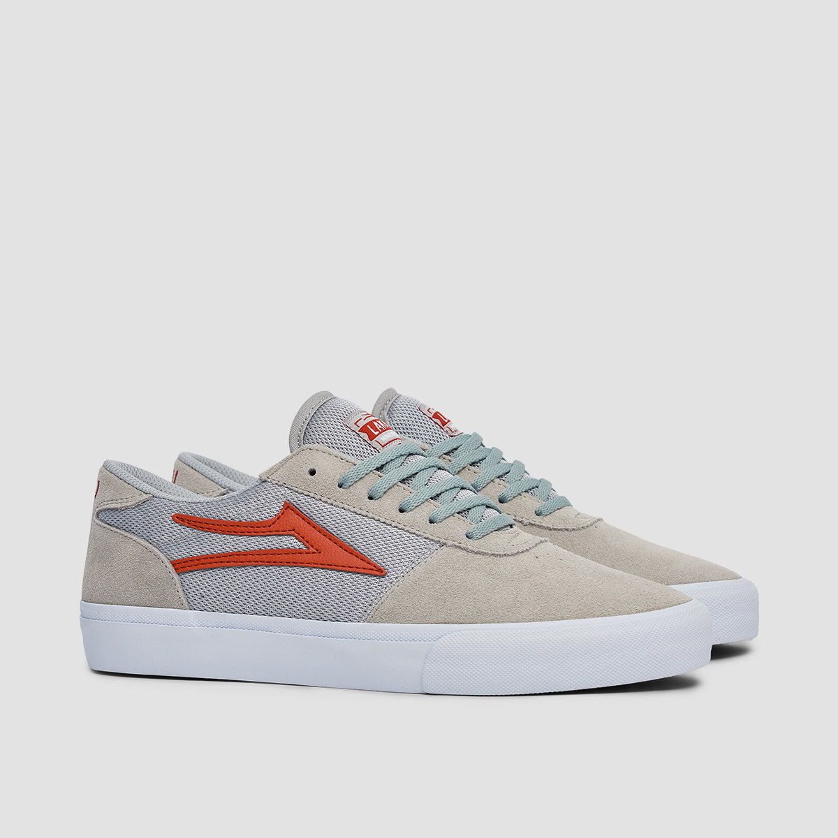 Lakai Manchester Shoes - Grey/Red Suede