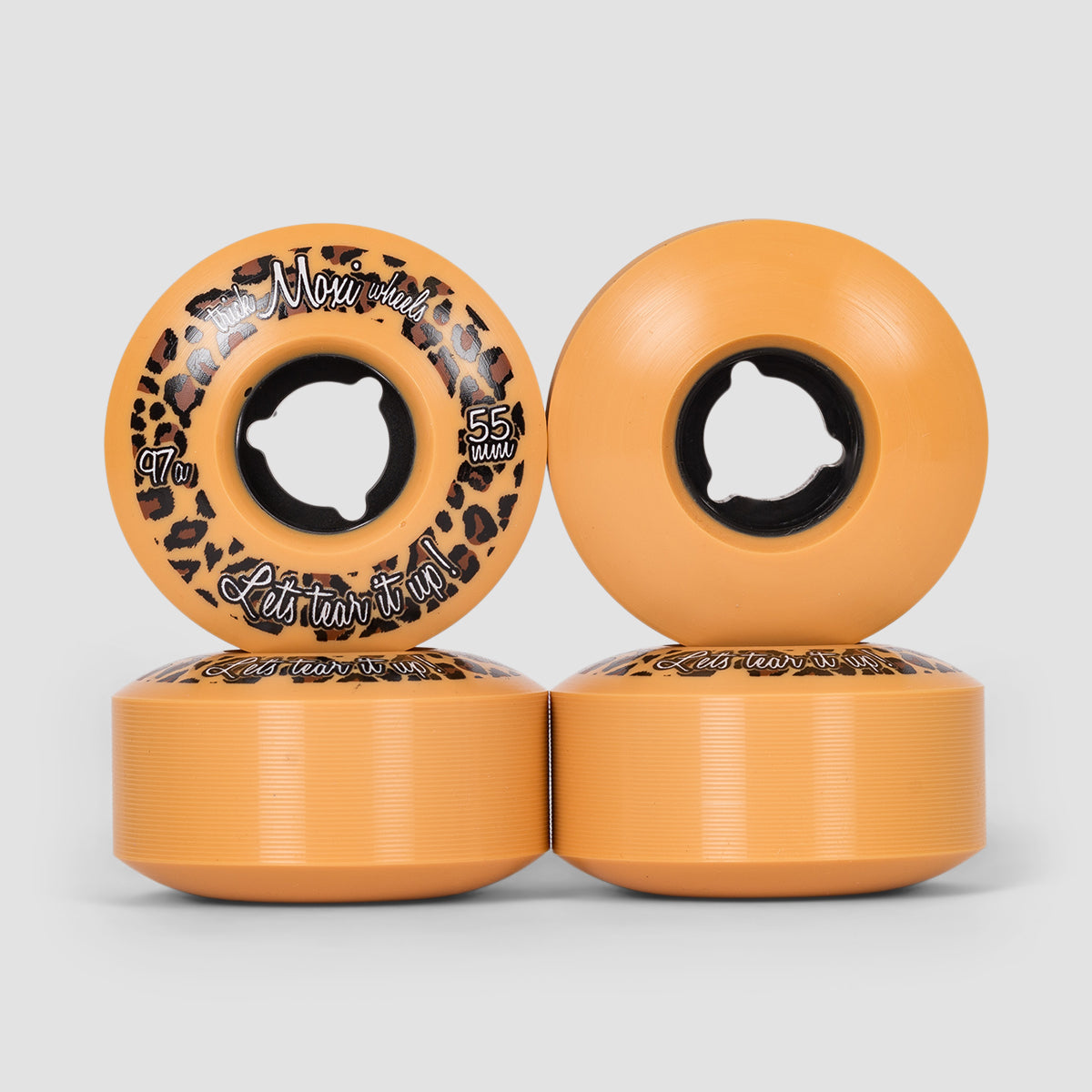 Moxi Trick Quad Wheels X4 Cream/Tan 55mm