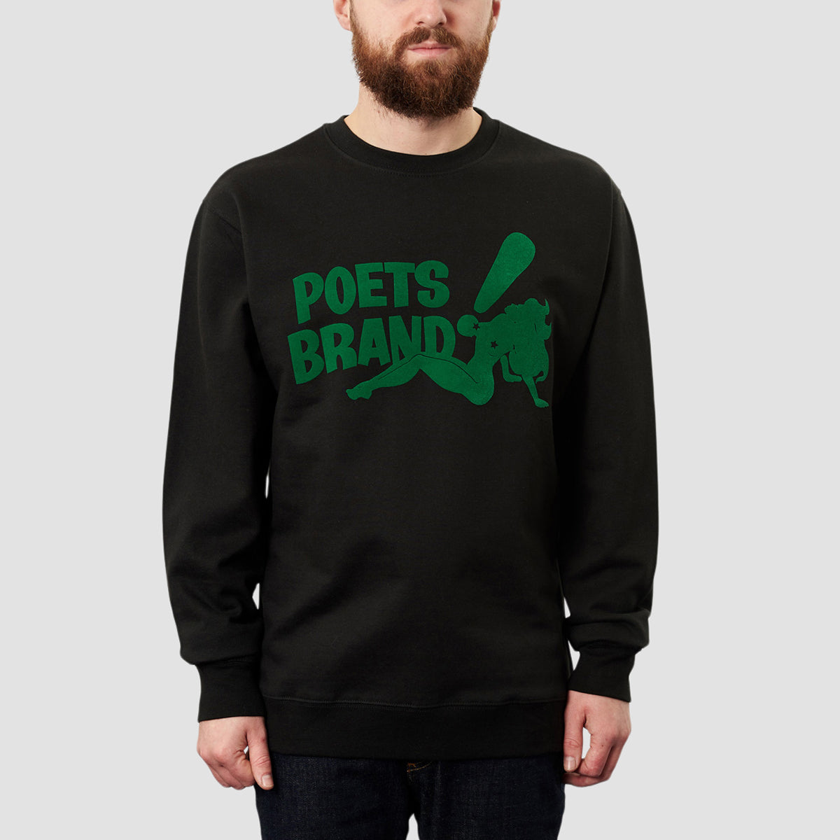 POETS Bing Crew Sweat Black