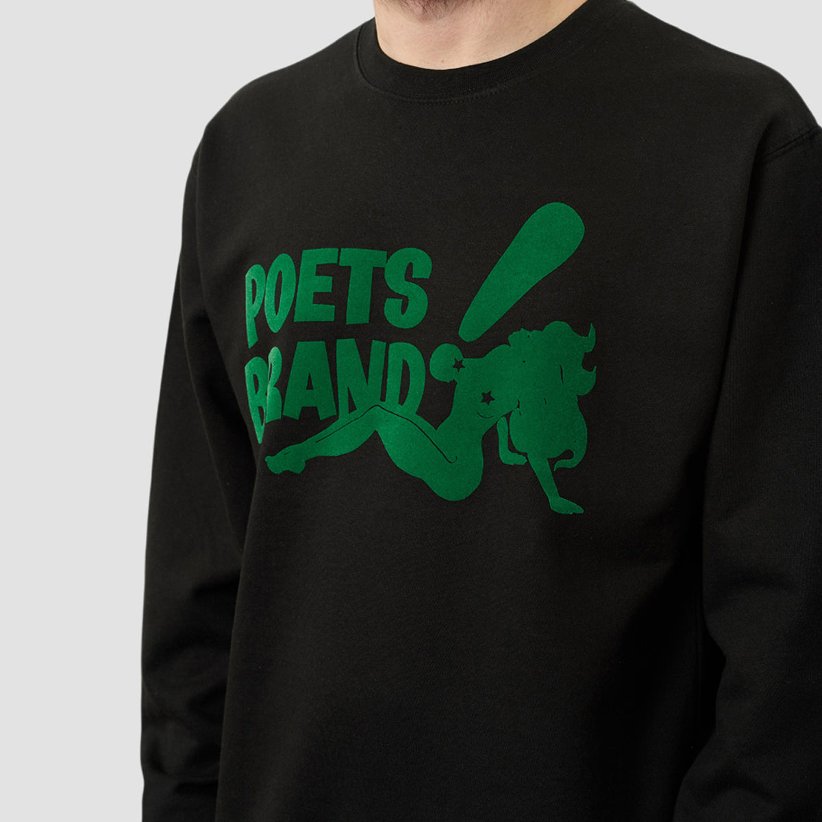POETS Bing Crew Sweat Black