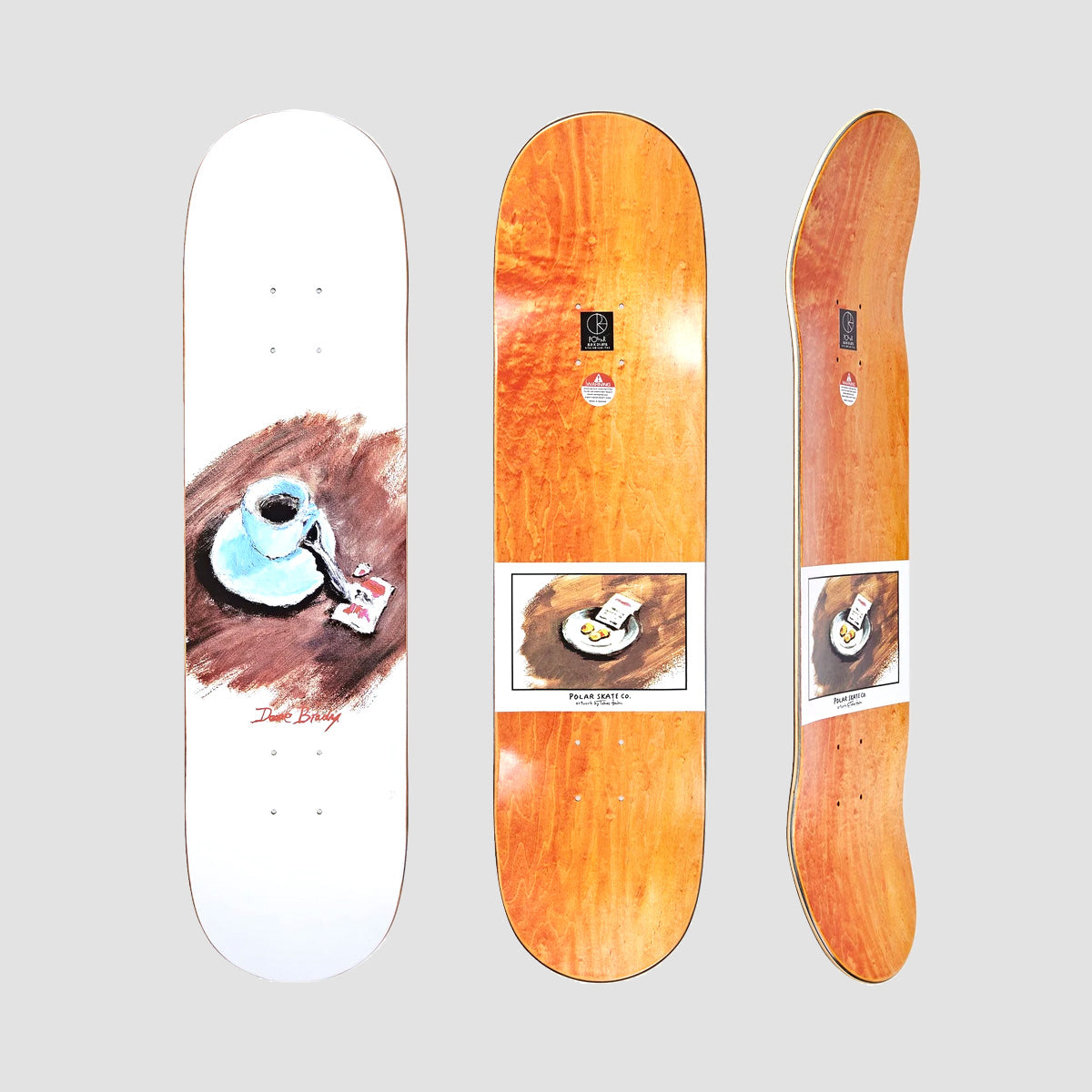 Polar Dane Brady Cimbalino Skateboard Deck - 8.375"