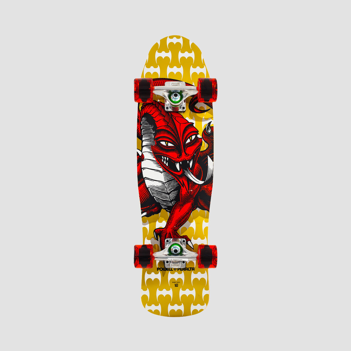 Powell Peralta Skateboard Complete Mini Cab Dragon Red 8.0 x 29.5