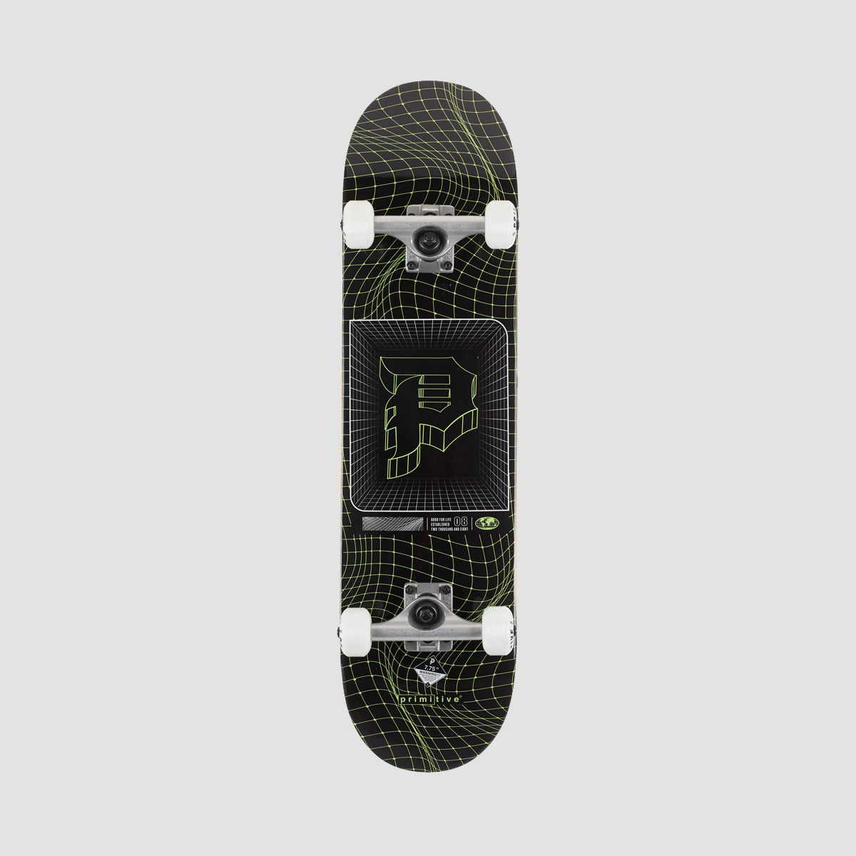 Primitive Dirty P Horizon Skateboard Black - 7.75"