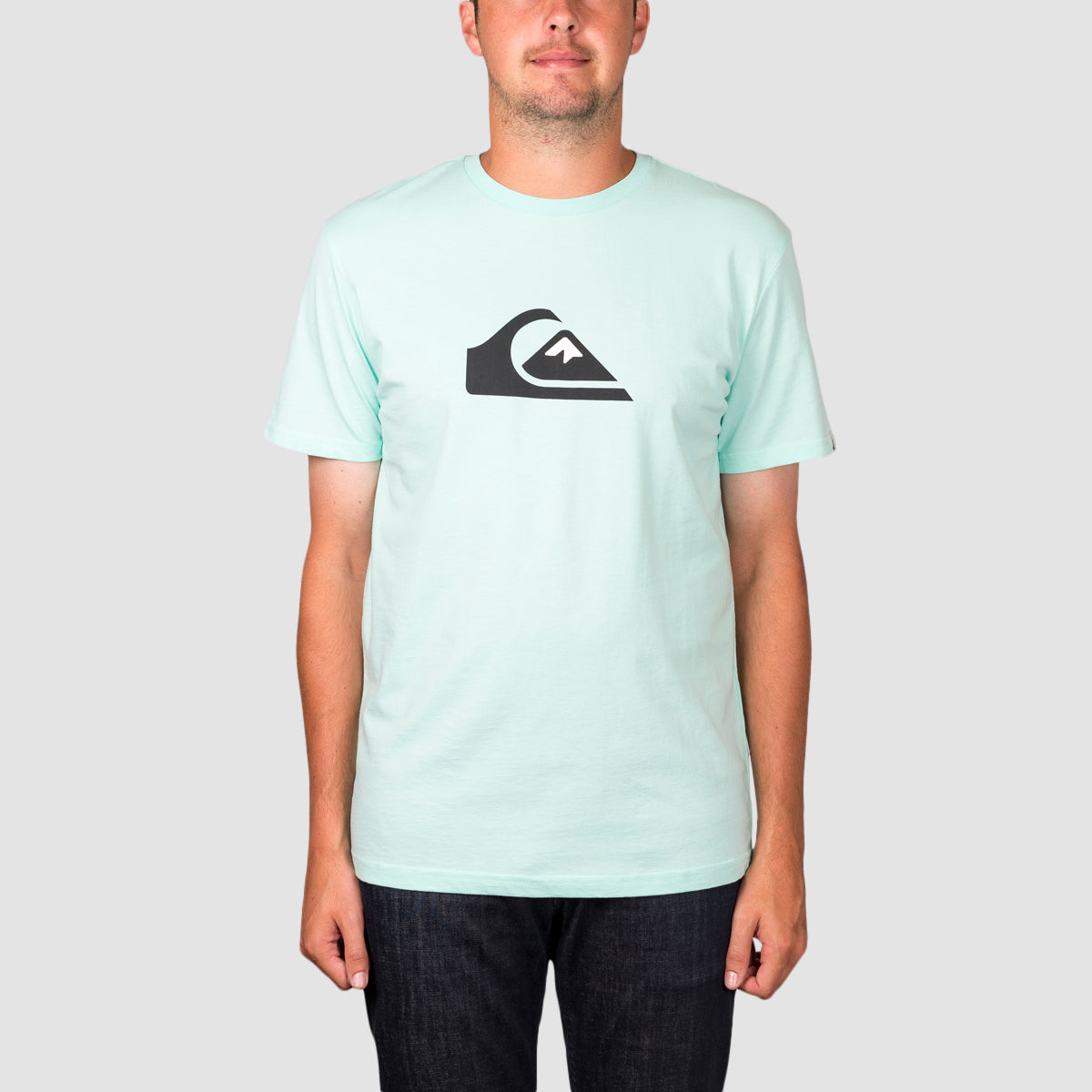 Quiksilver Comp Logo T-Shirt Beach Glass