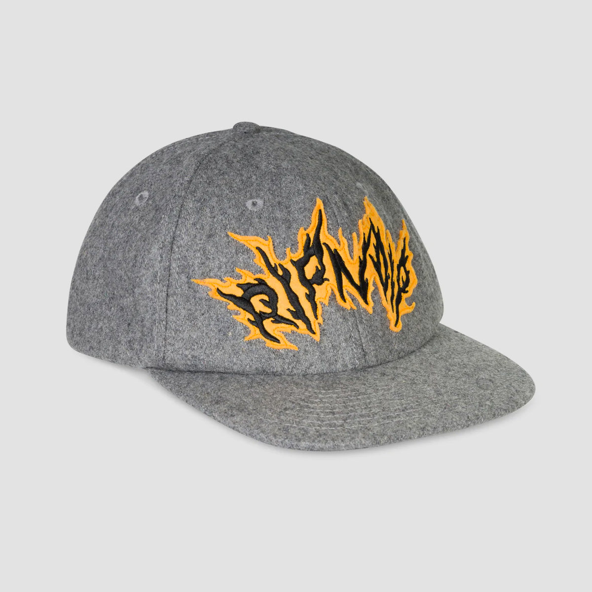 Ripndip Ripnlit 6 Panel Wool Strapback Cap Charcoal