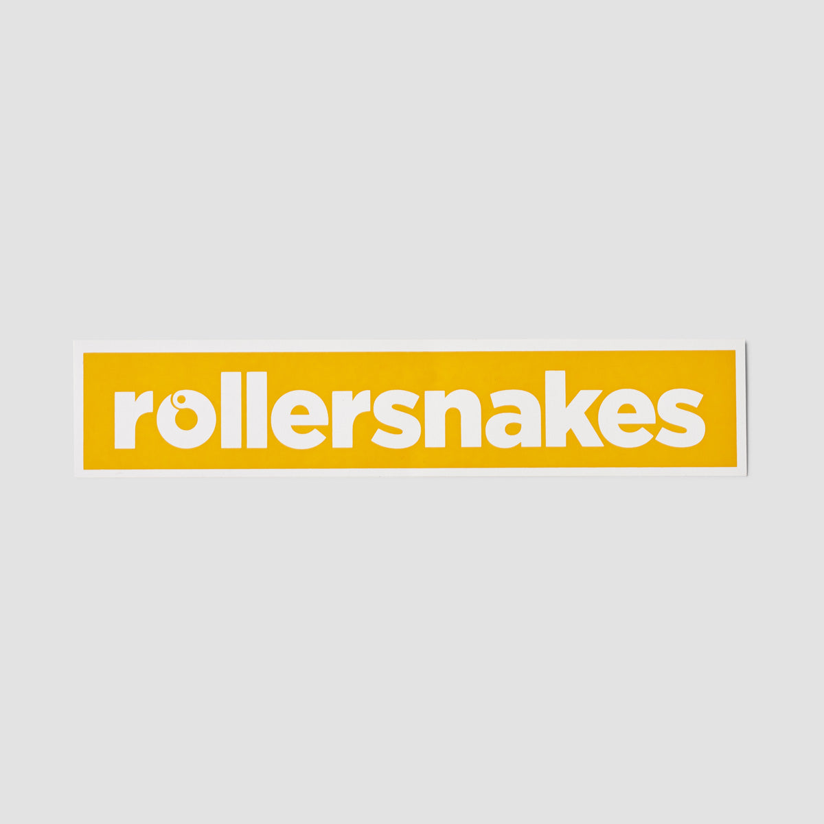 Rollersnakes WordMark Sticker Spicy Mustard 200x41mm