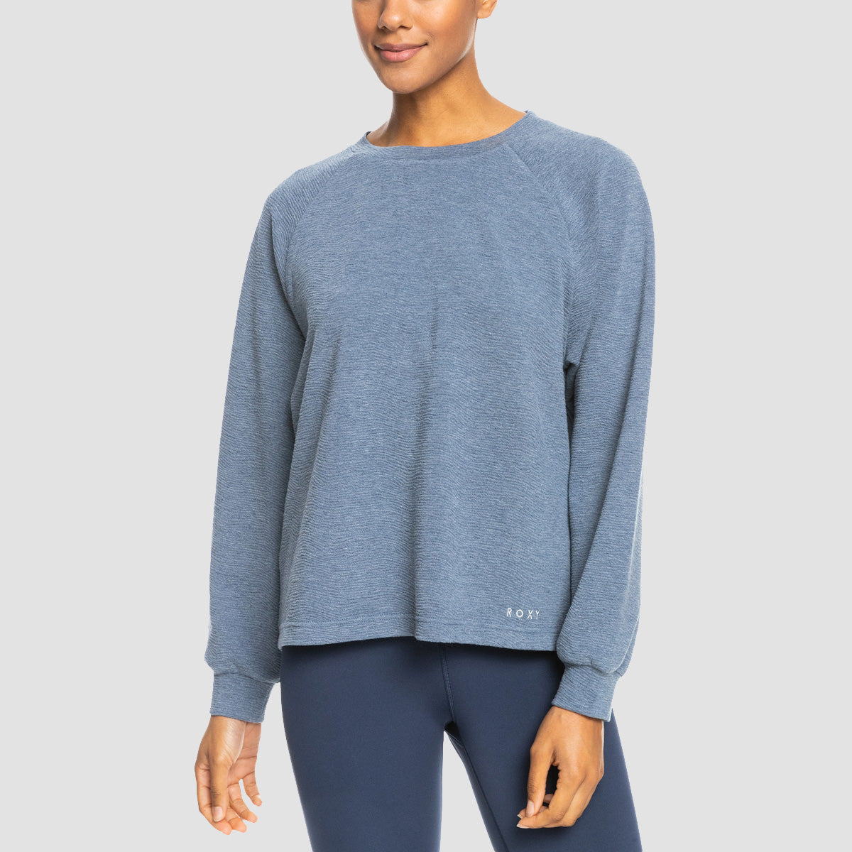 Roxy Basement Leisure Crew Sweat Mood Indigo - Womens