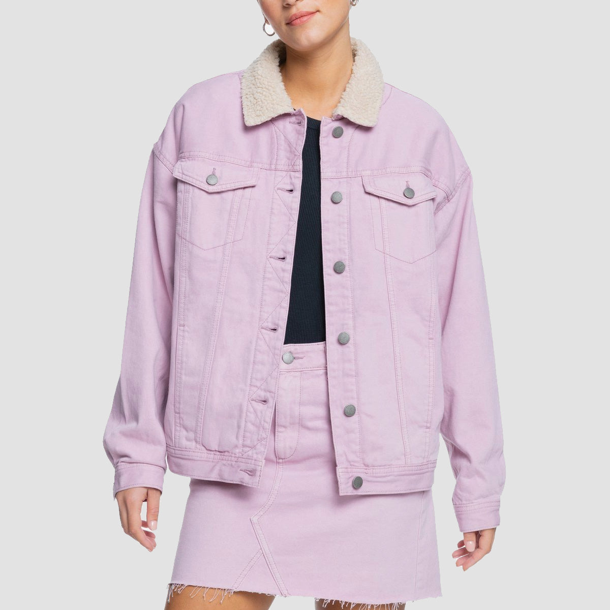 Roxy Great Time Denim Jacket Dawn Dusk - Womens