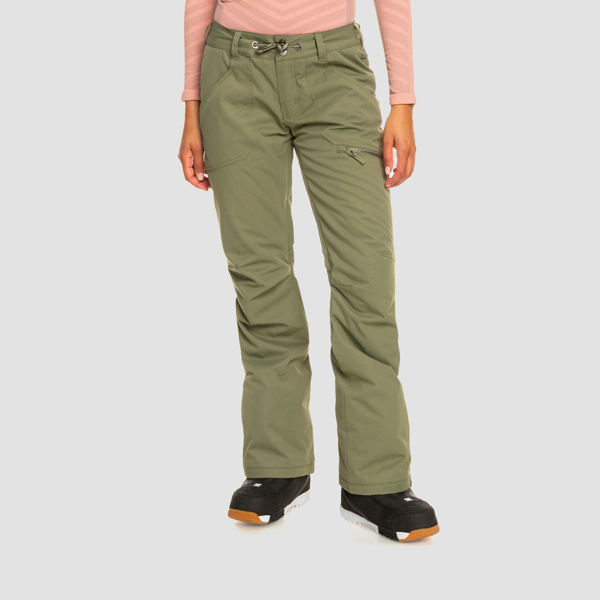 Roxy Nadia 10K Snow Pants Deep Lichen Green - Womens