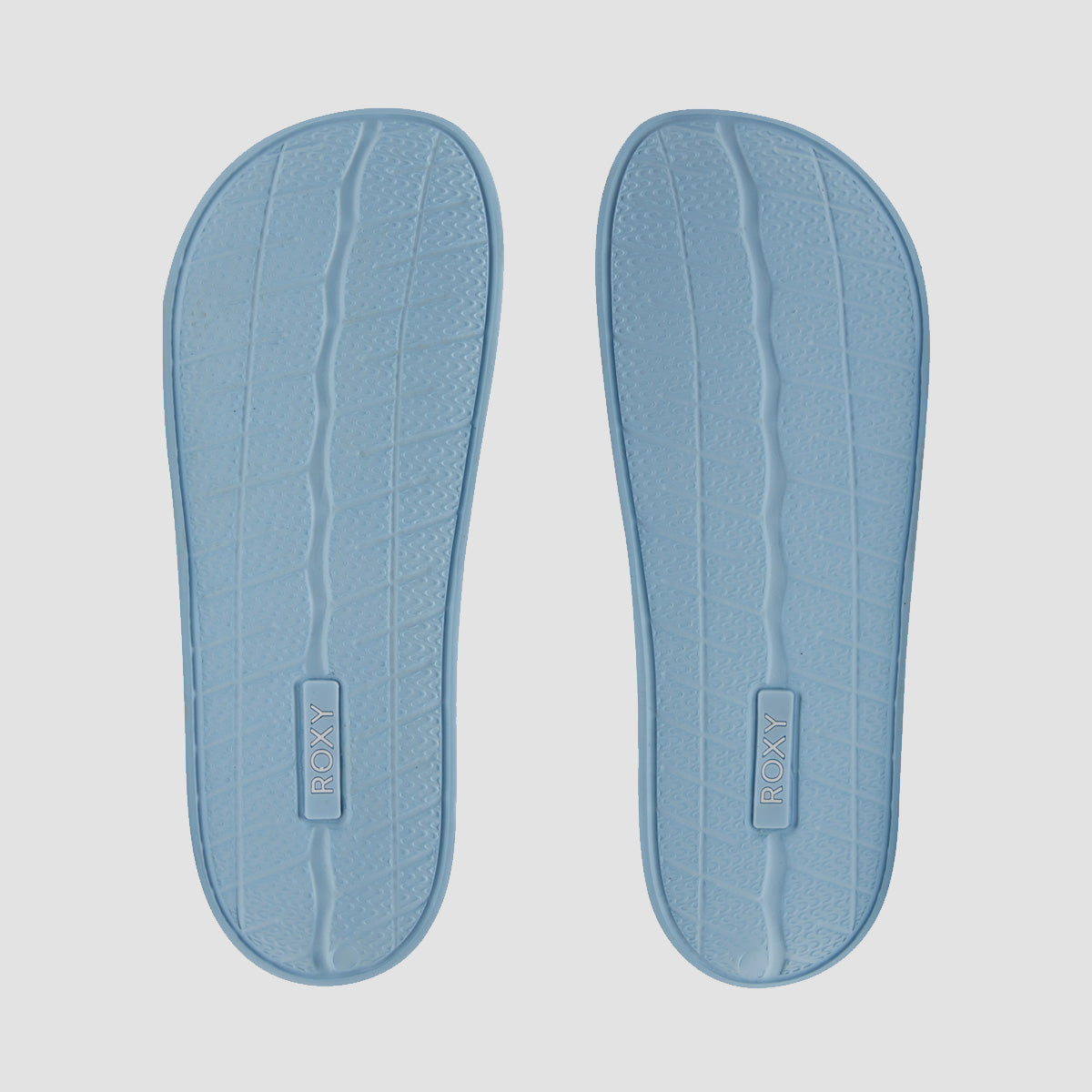 Roxy Slippy II Slides Light Blue - Womens