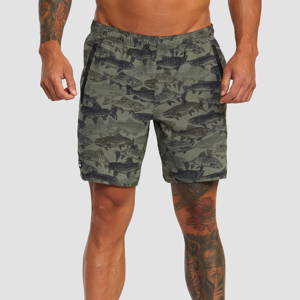 RVCA Ben Horton Yogger 17" Shorts Hor Fi Cam Beet