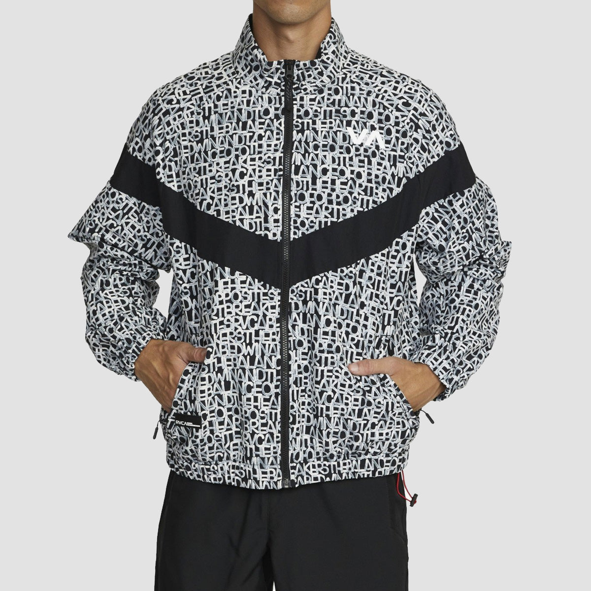 RVCA X Bedwin IPFU Track Jacket Black Print