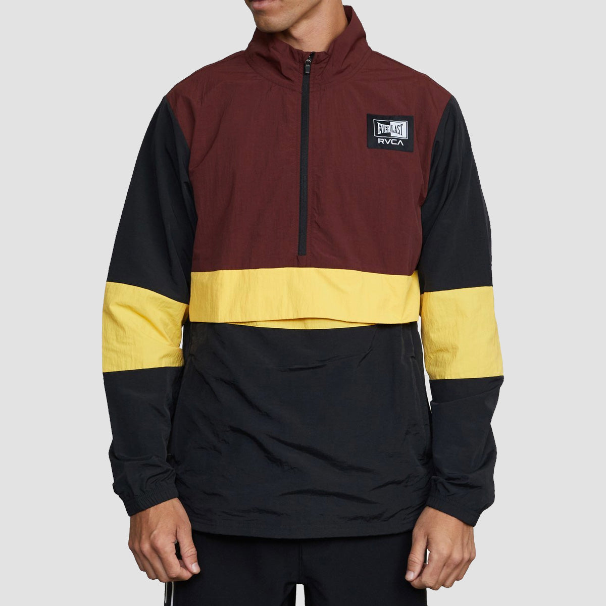 RVCA X Everlast Anorak Jacket Tawny Port