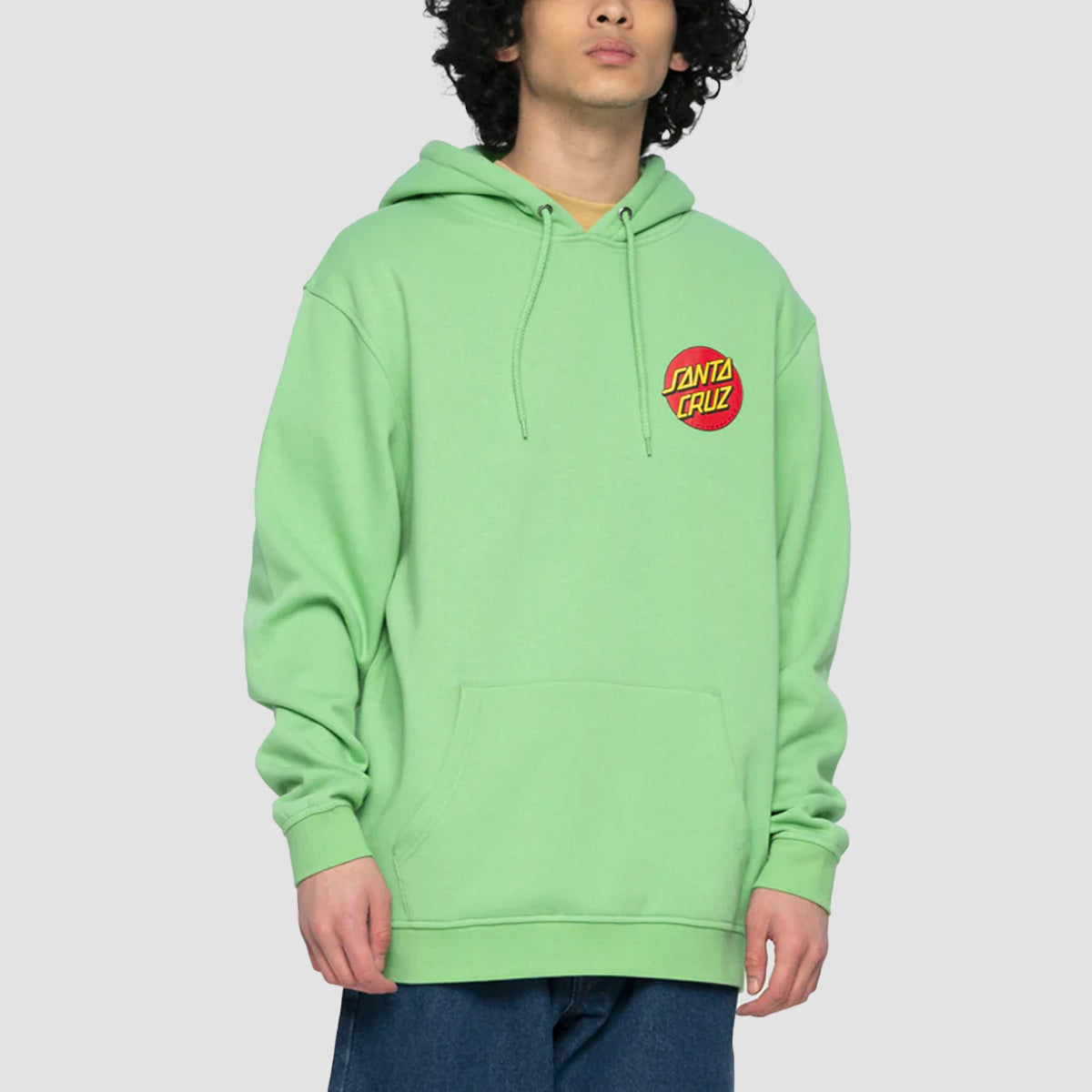 Santa Cruz Classic Dot Chest Pullover Hoodie Apple Mint