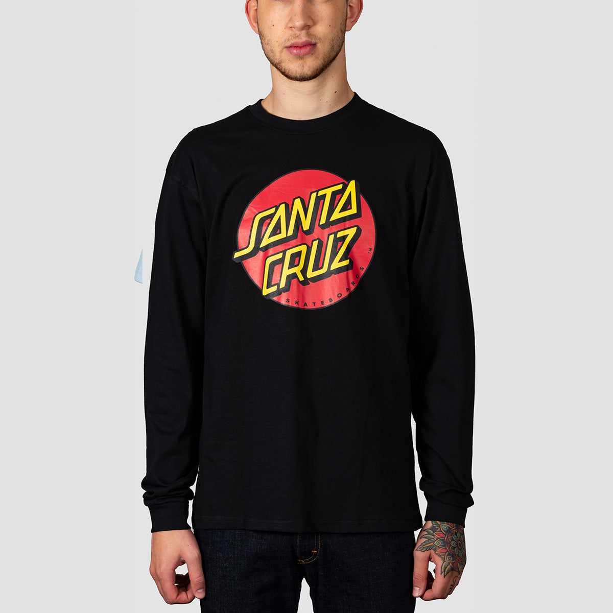 Santa Cruz Classic Dot Longsleeve T-Shirt Black