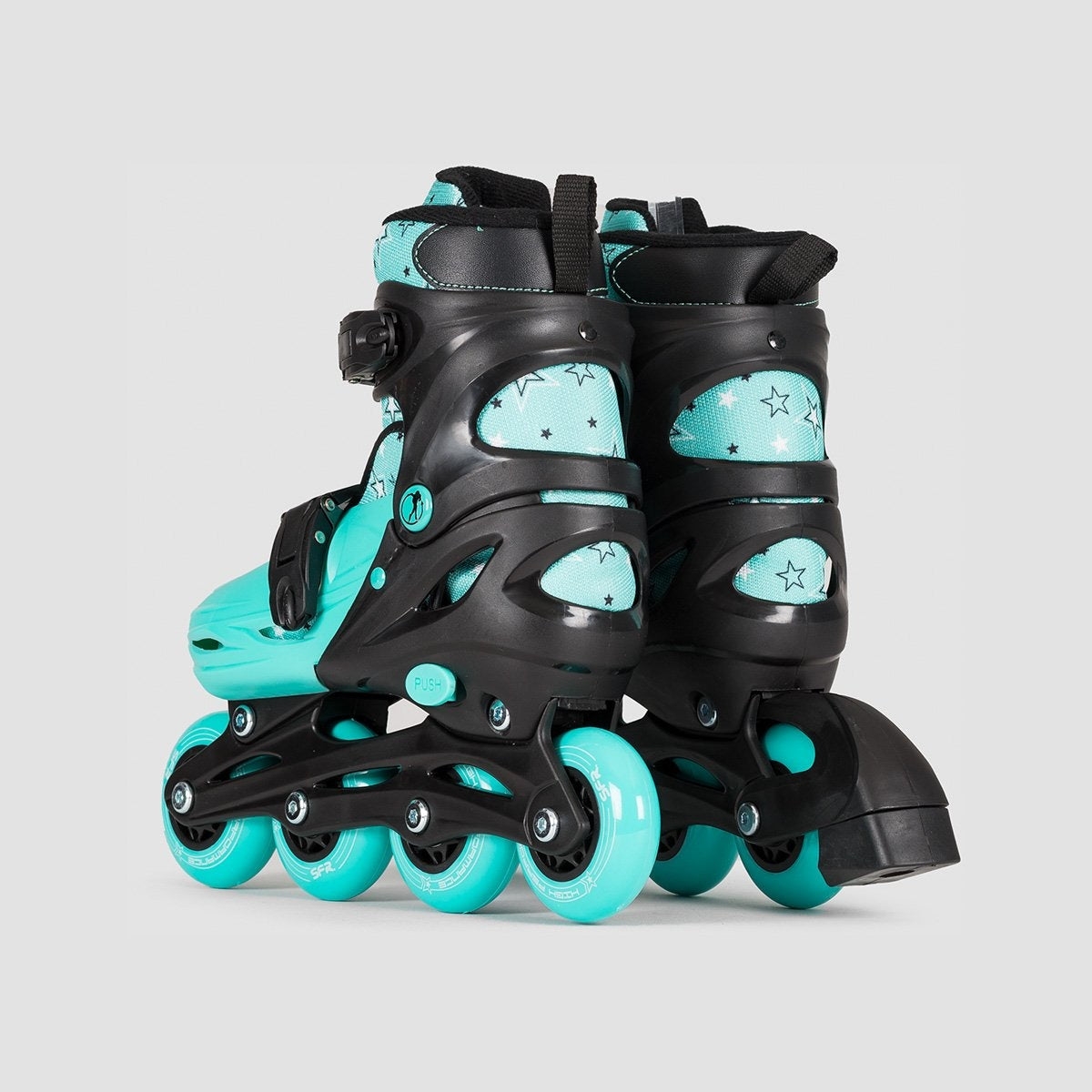 SFR Plasma Adjustable Recreational Skates Black/Green - Kids - Skates