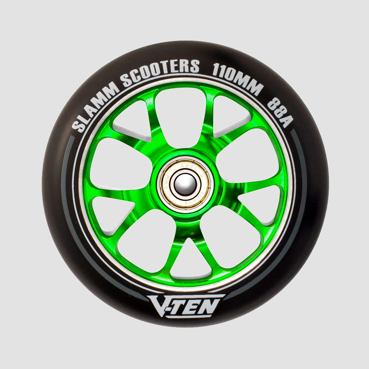 Slamm V-Ten II 88A Scooter Wheel x1 Green 110mm