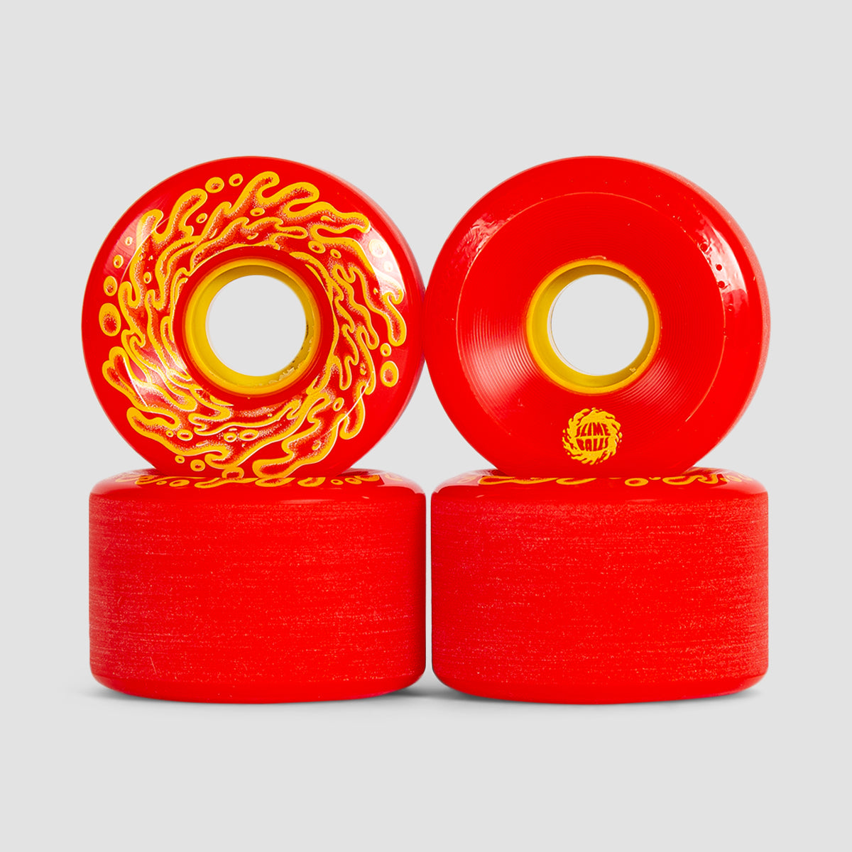 Slime Balls OG Slime 78A Skateboard Wheels - Trans Yellow - 66mm