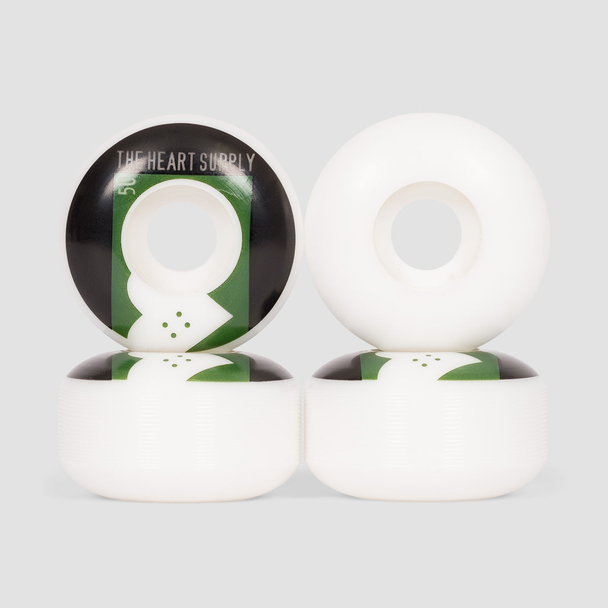 The Heart Supply Even Skateboard Wheels Hunter Green 50mm