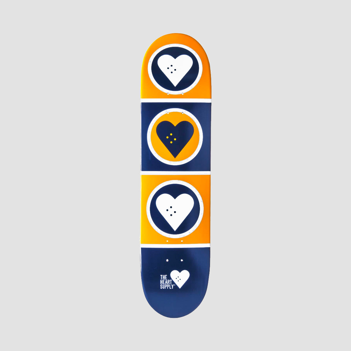 The Heart Supply Squad Skateboard Deck Blue/Yellow - 7.75"