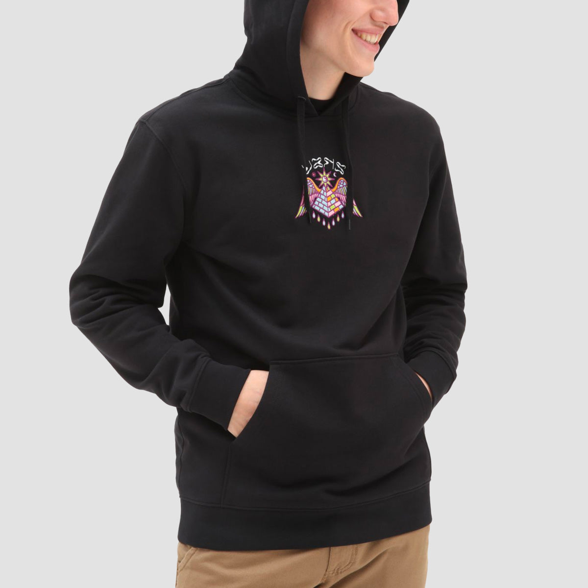 Vans hoodie mens on sale black