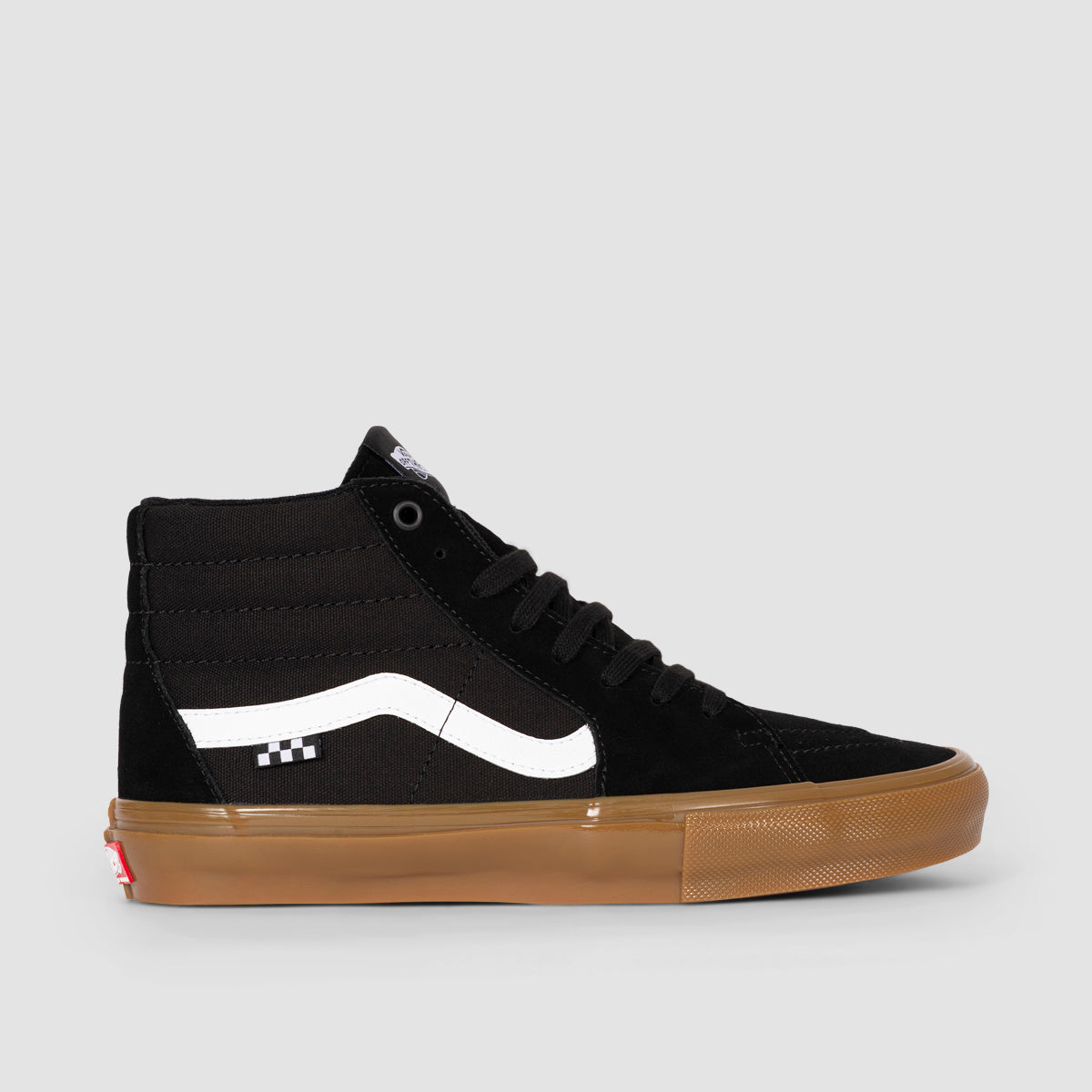 Vans shoes black gum sales sole