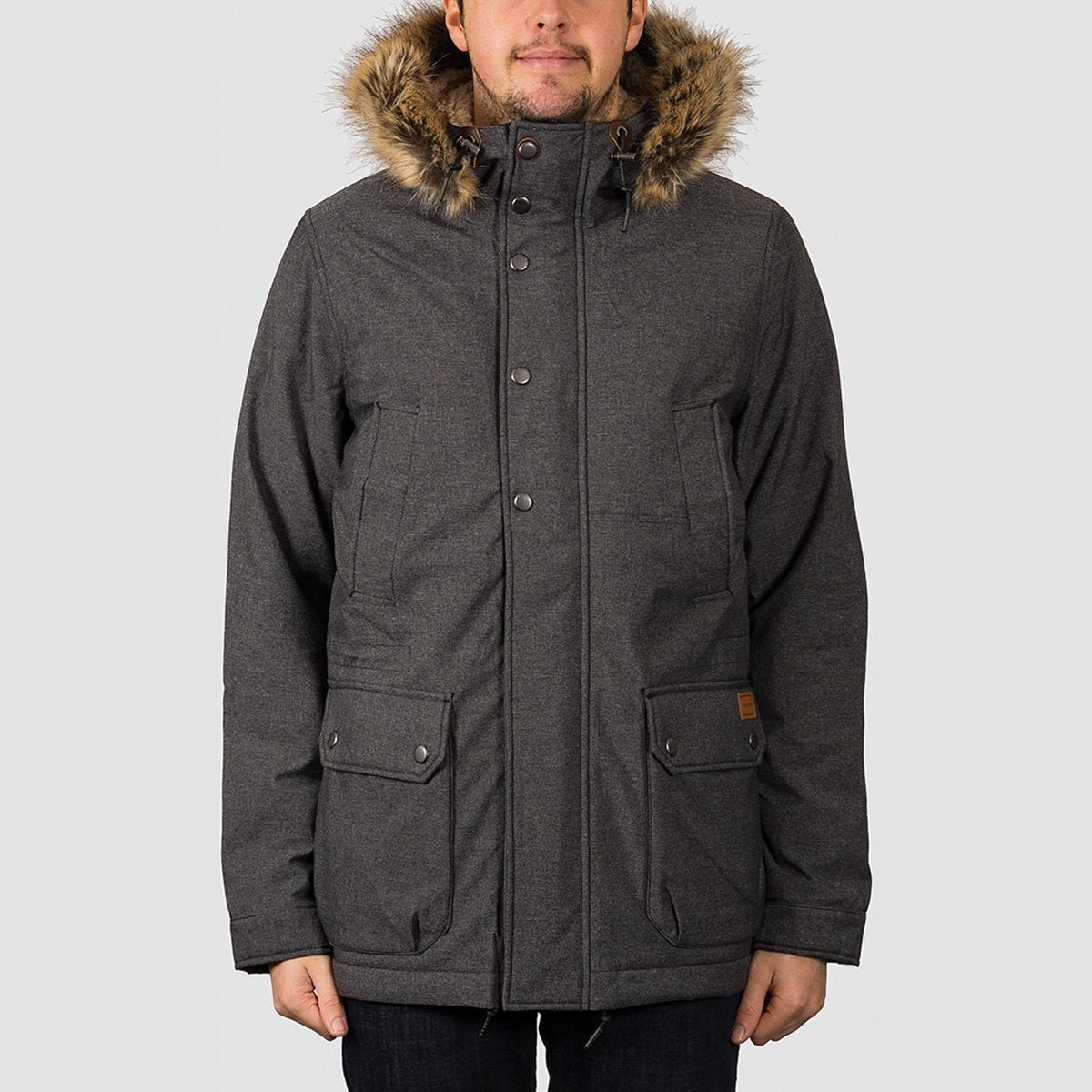 Volcom Lidward 5K Jacket Heather Black - Clothing